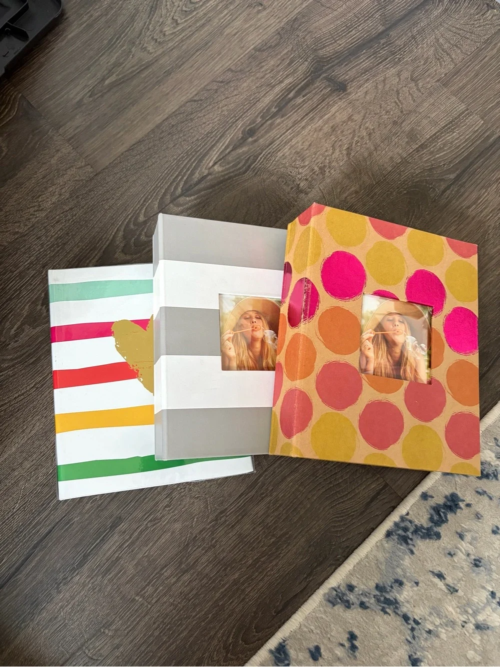 3 Albums: Colorful Polka Dot and Stripes